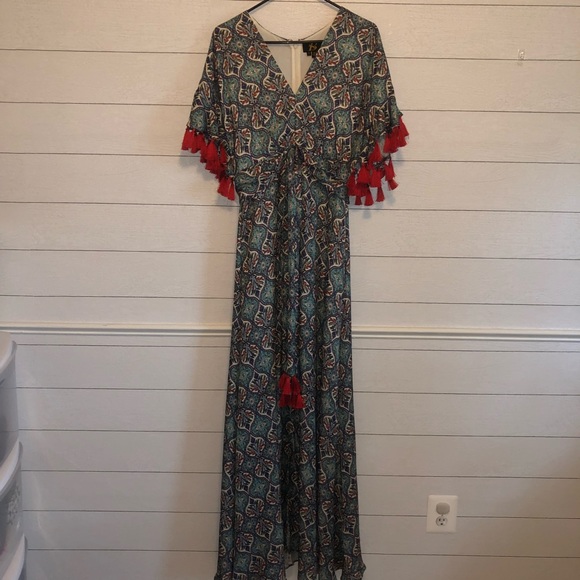 Anthropologie Sachin and Babi Tasseled Dress F - Picture 2 of 7